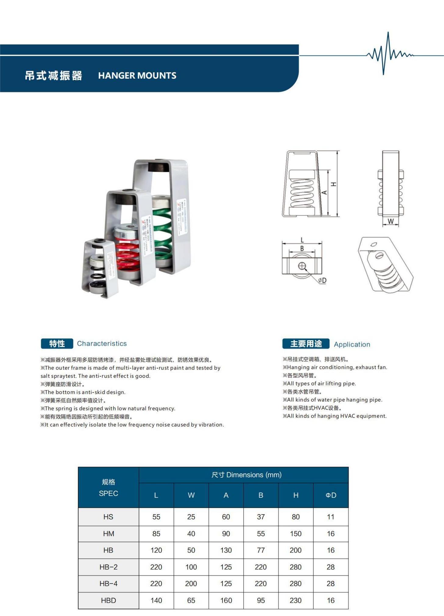 吊式減振器 吊式減振器